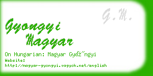 gyongyi magyar business card